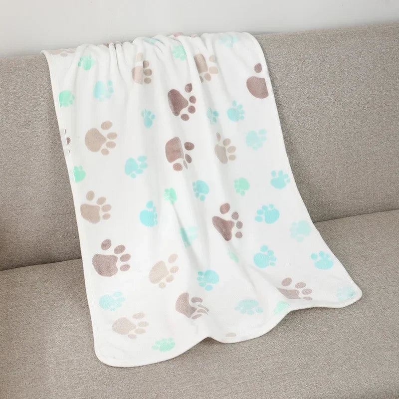 Thickened Soft Flannel Fleece Pet Blanket And Mat For Pets