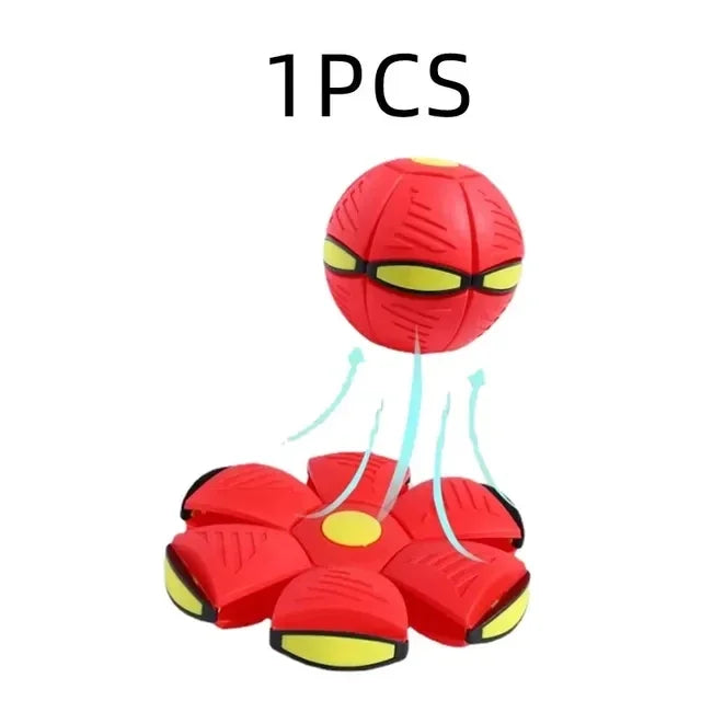 DZOMNOK Flying UFO Morph Ball Dog Toy For Training Fun