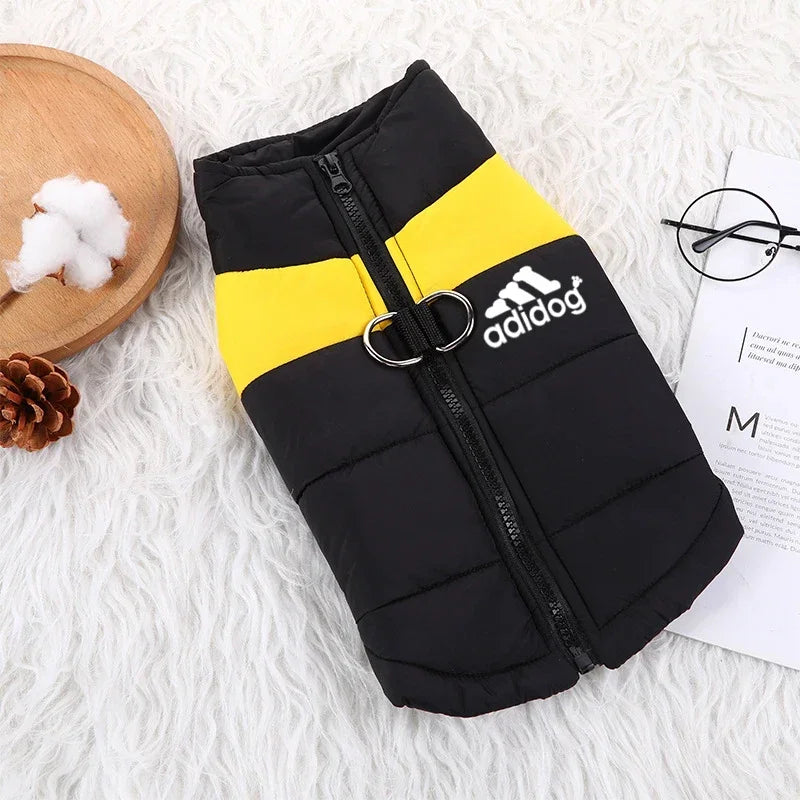 Waterproof Warm Dog Coat Winter Padded Zipper Jacket