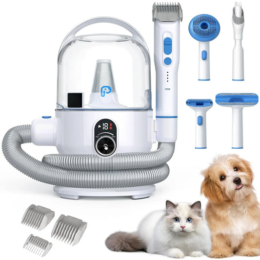 HiMISS Dog Grooming Kit Vacuum Suction 99 Percent Pet Hair