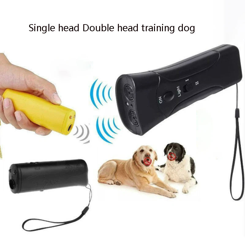 Dog Bark Control Ultrasonic Repeller LED Training Device Battery Not Included