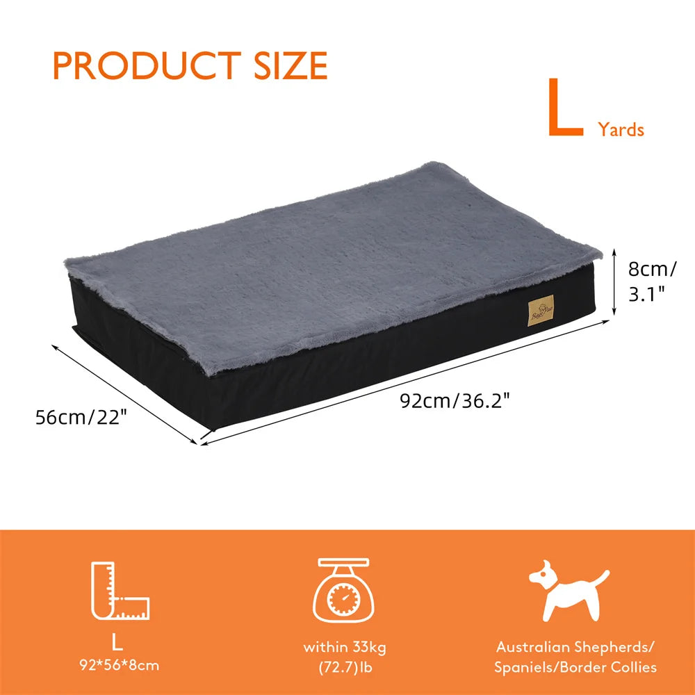 BORWARTCN 2-In-1 Orthopaedic Dog Bed Waterproof Cushion
