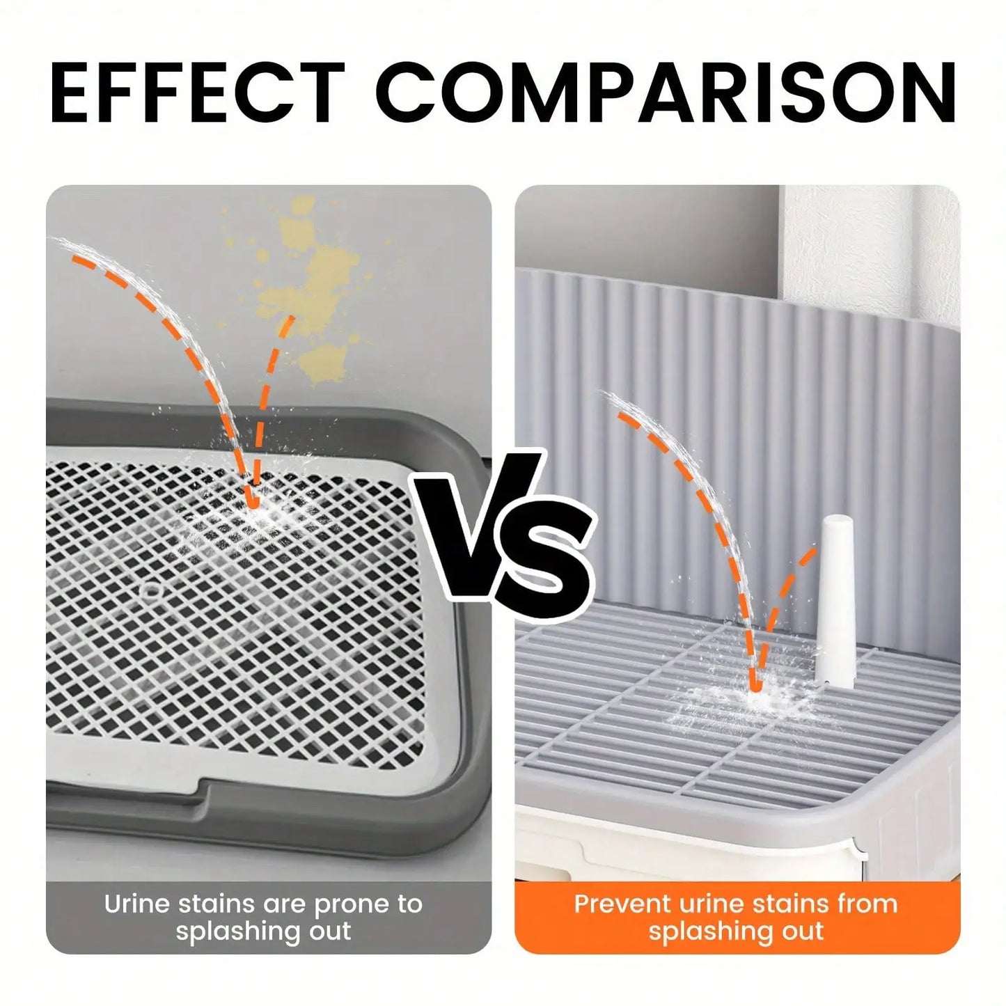 Dog Litter Indoor Potty Tray With Protected Sides For No Leak