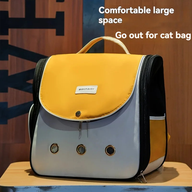 Breathable Cat Backpack Portable Large Capacity Carrier