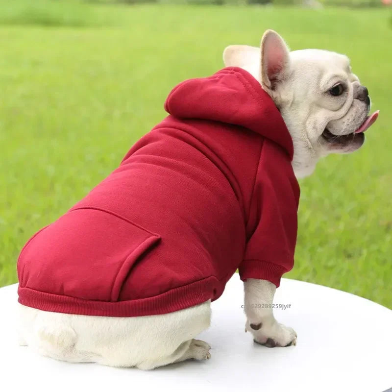 Winter Hooded Dog Sweatshirt Warm Coat For Pets And Dogs