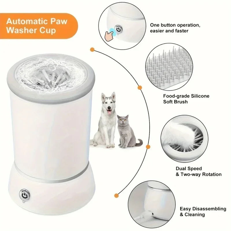 Dog Litter Paw Wash Machine Automatic Pet Paw Cleaner