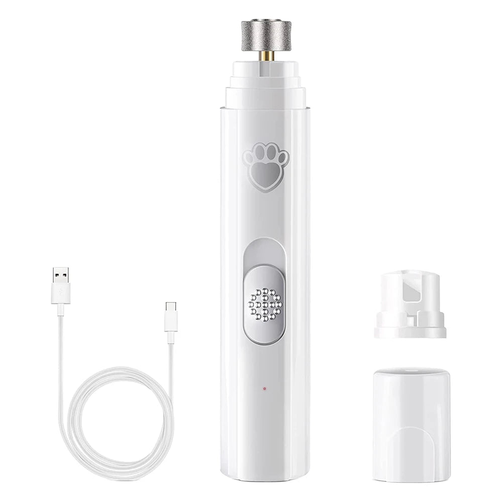Shunmaii USB Rechargeable LED Light Dog Nail Grinder