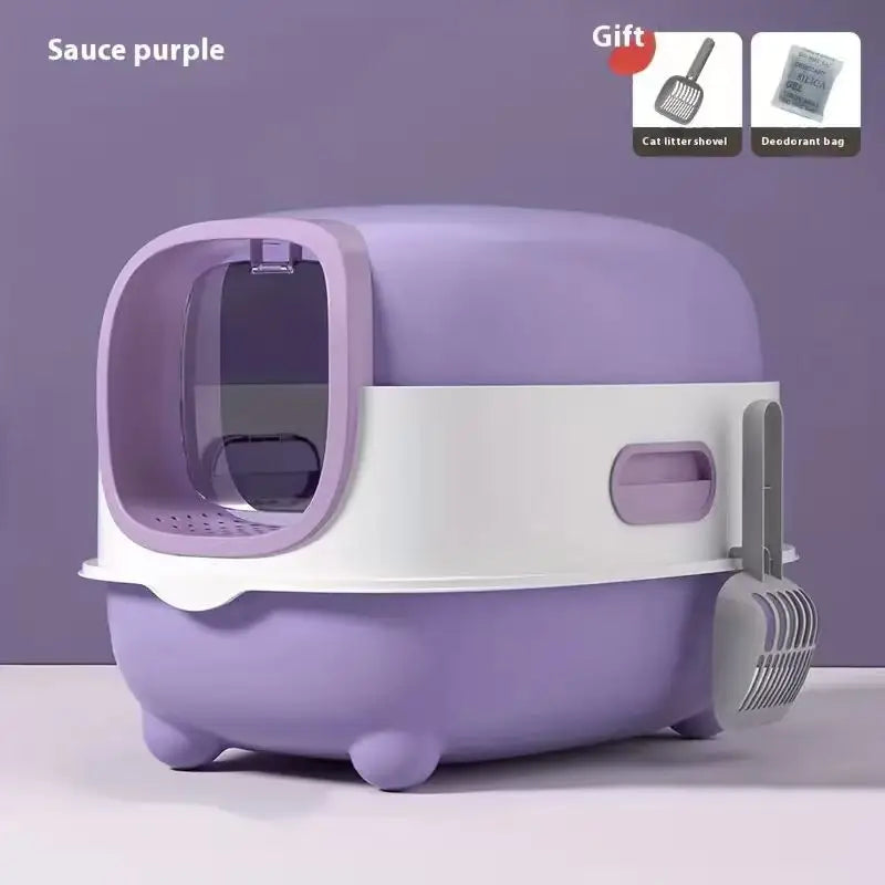 Enclosed Cat Litter Box Furniture With Odor Control