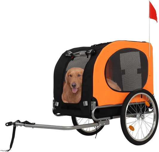 TWISTER.CK Dog Bike Trailer Foldable Carrier For All Breeds