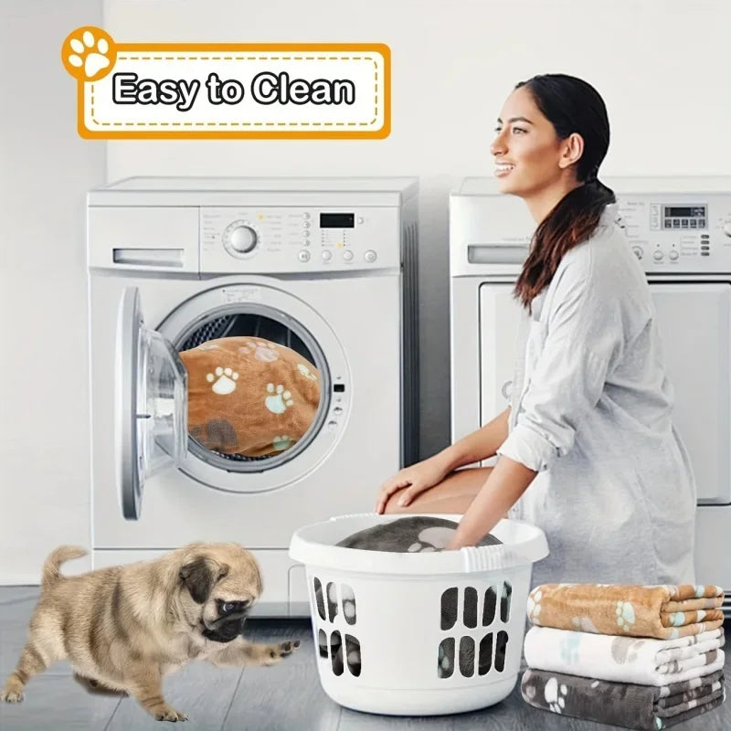 Soft Flannel Fleece Pet Blanket Mat For Cats And Dogs