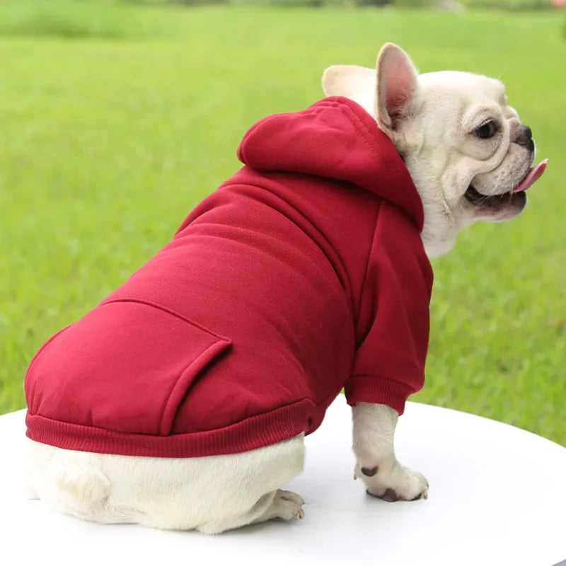 Winter Hooded Dog Sweatshirt Warm Coat For Pets And Dogs