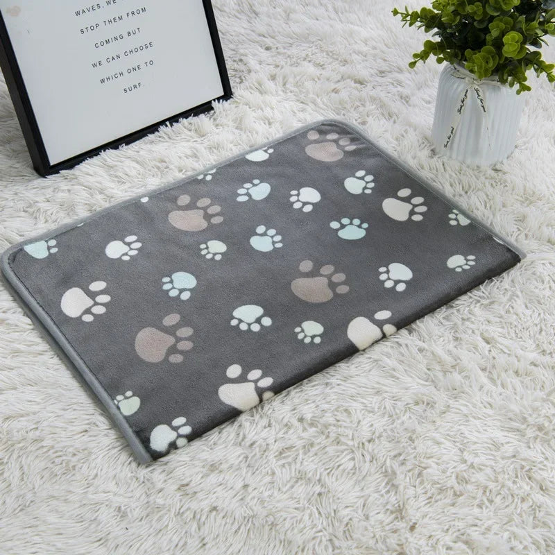 Thickened Soft Flannel Fleece Pet Blanket And Mat For Pets