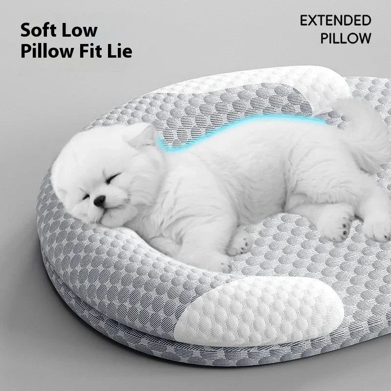 NONECN Summer Pet Cooling Mat Removable Leather Dog Bed