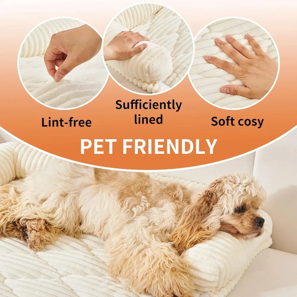 DAFIFY Dog Couch Bed Non Slip Sofa Protector Washable Cotton