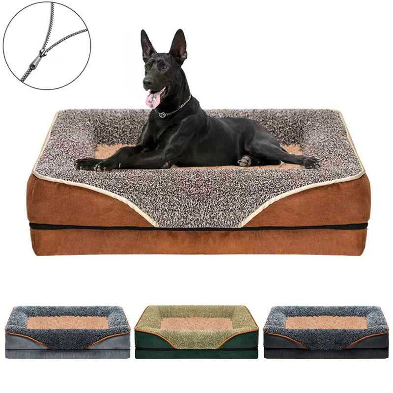 Removable Washable Pet Bed With Soft Raised Edges All Seasons