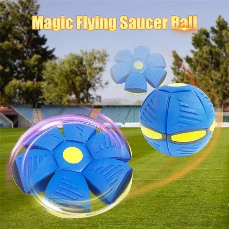 DZOMNOK Flying UFO Morph Ball Dog Toy For Training Fun