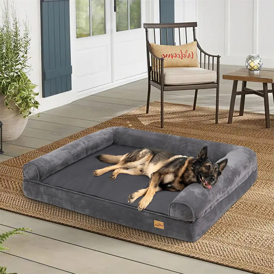 BINGOPAWC Orthopedic Dog Bed With Removable Washable Cover Soft Foam