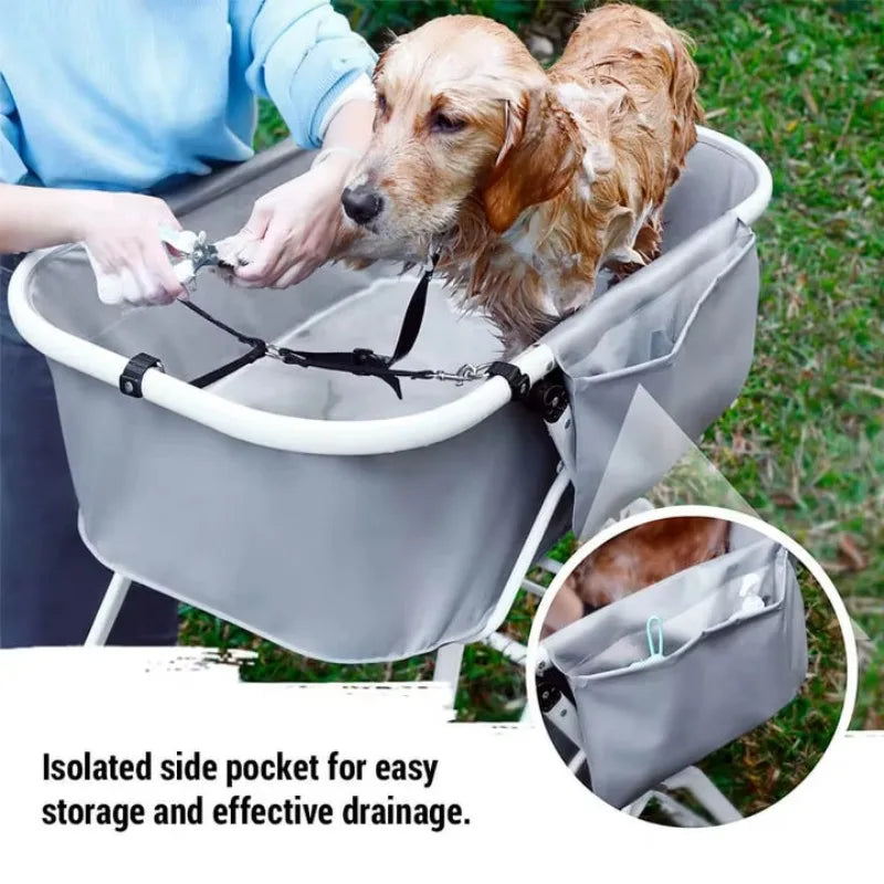 Dog Litter Elevated Foldable Pet Bath Tubs for Large Dogs