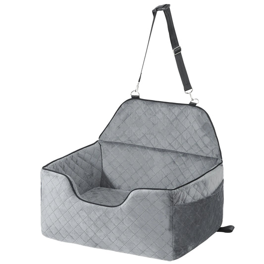 SucceBuy Dog Car Seat Booster Seat With Storage Pocket