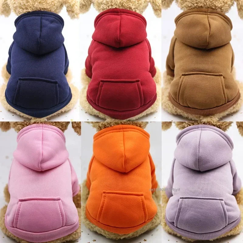 Winter Hooded Dog Sweatshirt Warm Coat For Pets And Dogs
