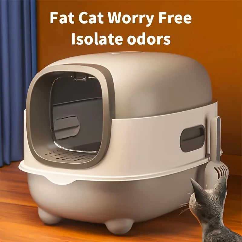 Enclosed Cat Litter Box Furniture With Odor Control