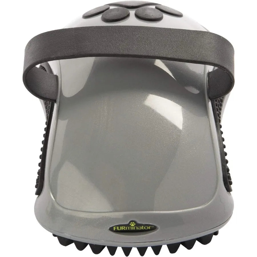 Hign Concerned Curry Comb Dog Grooming Tool With Rubber Teeth