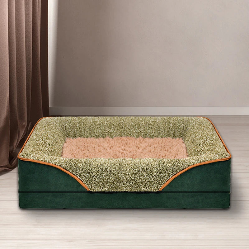 Removable Washable Dog Bed Sofa With Raised Edges