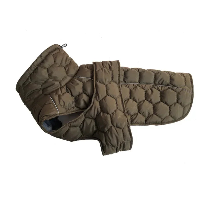 Winter Reflective Snowsuit For Large Breed Dogs Down Jacket Parka