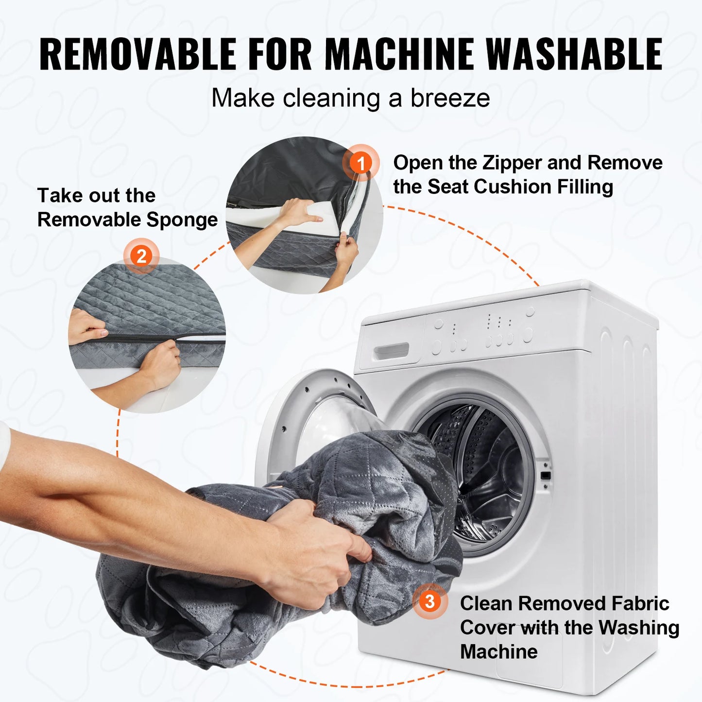 SucceBuy Dog Car Seat Booster With Storage Pocket For Cars