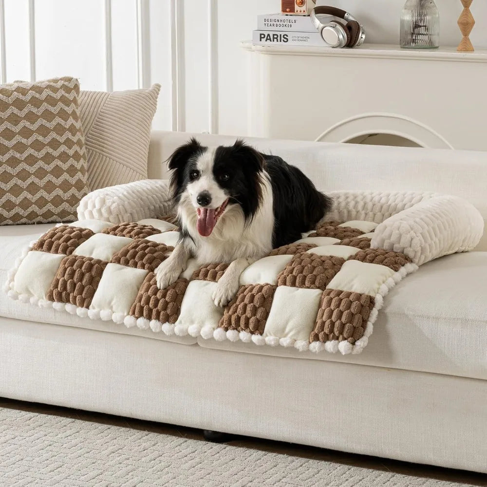 DAFIFY Dog Couch Bed Non Slip Washable Flannel Protector