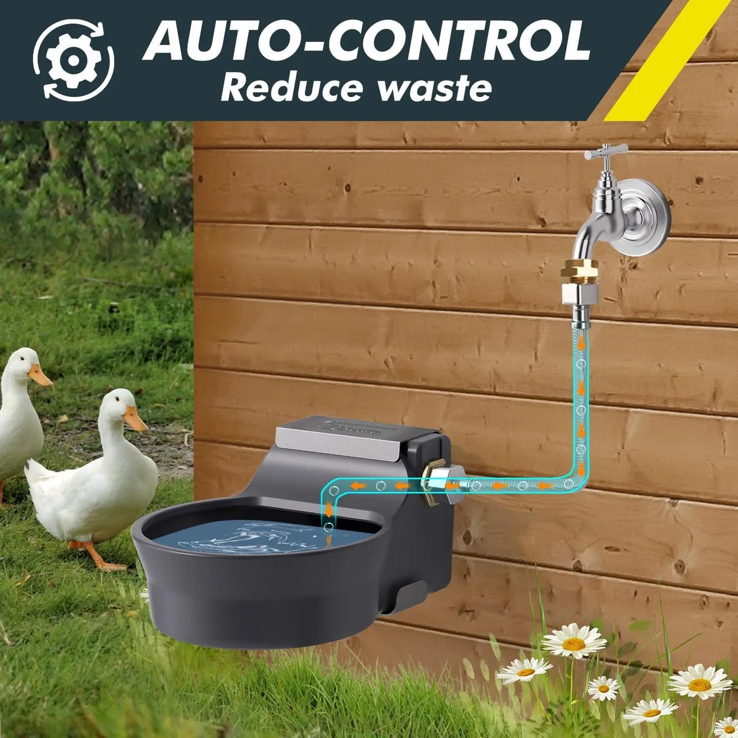 XMSJ 67OZ Auto Water Dispenser For Dogs And Cats Outdoor