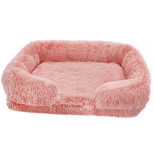 Orthopedic Thickened Dog Bed For Large Dogs With Egg Sponge Plush Cover