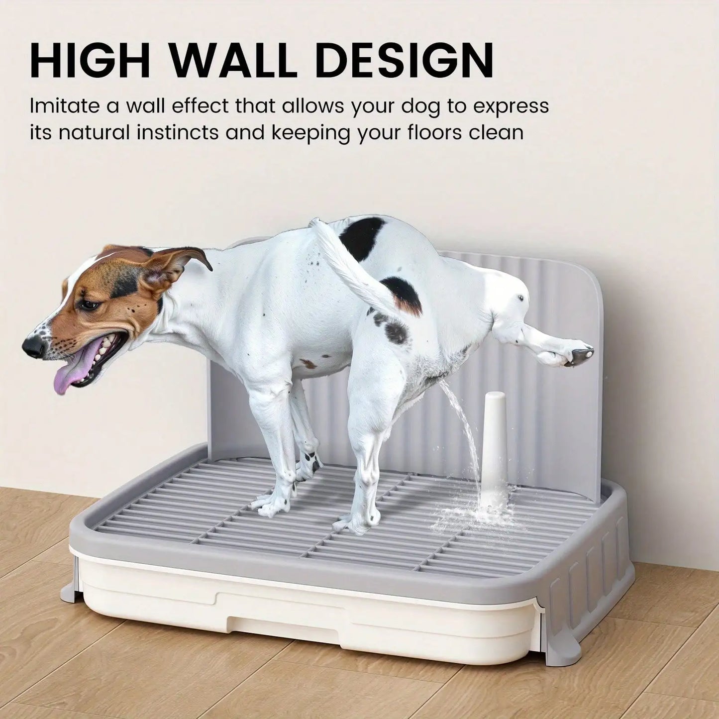 Dog Litter Indoor Potty Tray With Protected Sides For No Leak