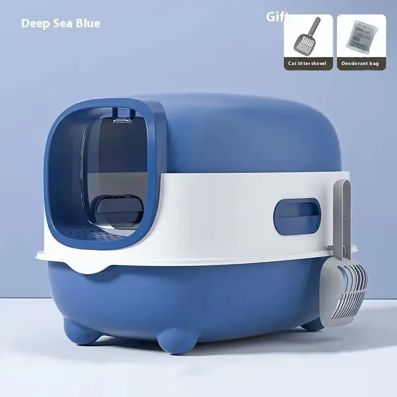 Enclosed Cat Litter Box Furniture With Odor Control