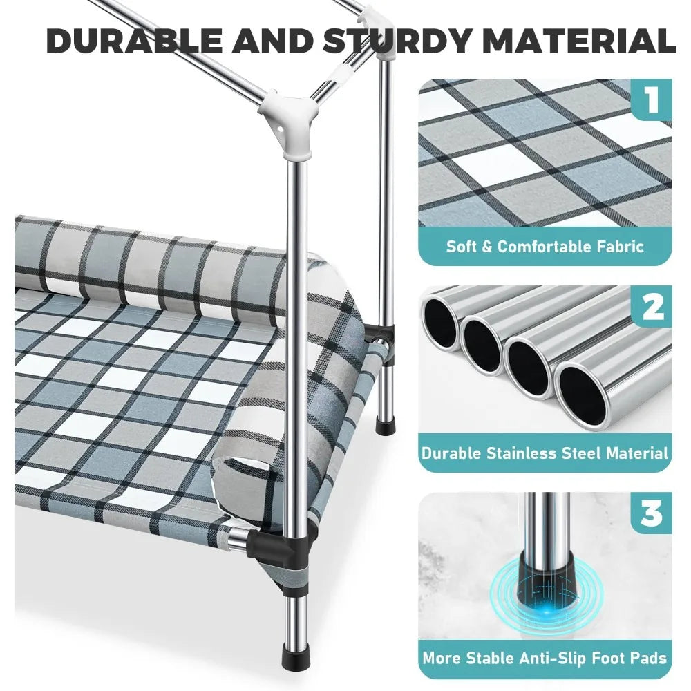 Weatherproof 2 In 1 Dog Bed House With Canopy