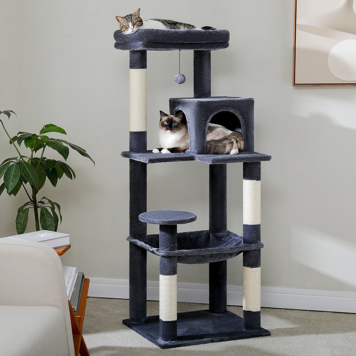 PAWZ Road Indoor Cat Tree 5 Level Tower Large Premium