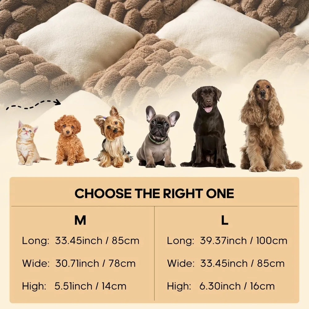 DAFIFY Dog Couch Bed Non Slip Washable Flannel Protector