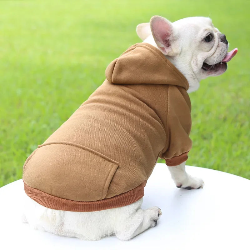 Winter Hooded Dog Sweatshirt Warm Coat For Pets And Dogs