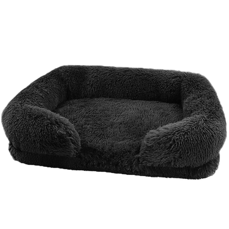 Orthopedic Thickened Dog Bed For Large Dogs With Egg Sponge Plush Cover