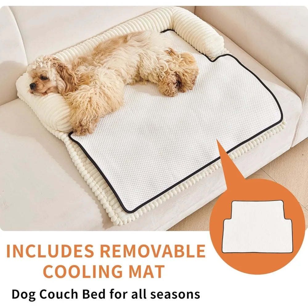 DAFIFY Dog Couch Bed Non Slip Sofa Protector Washable Cotton