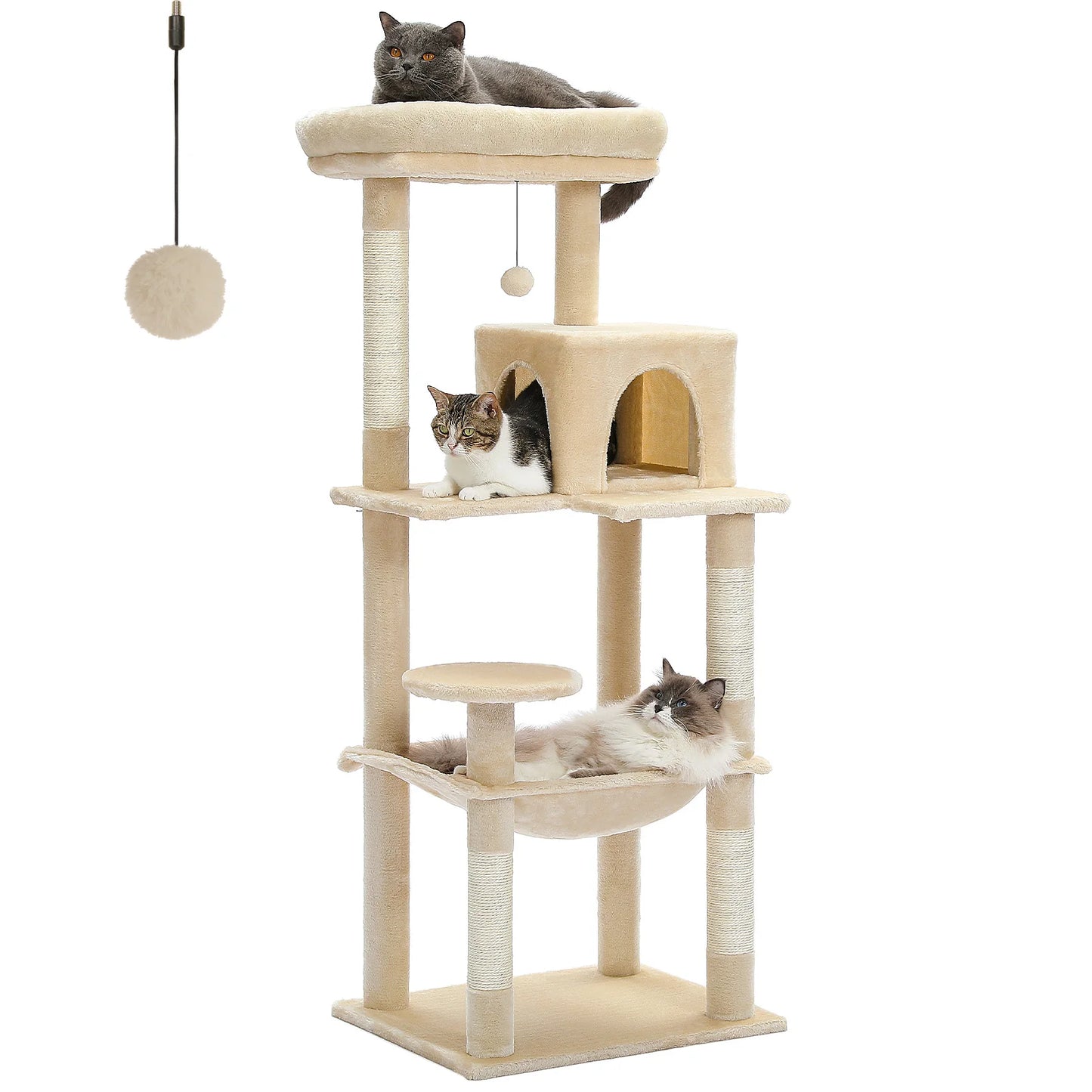 PAWZ Road Indoor Cat Tree 5 Level Tower Large Premium