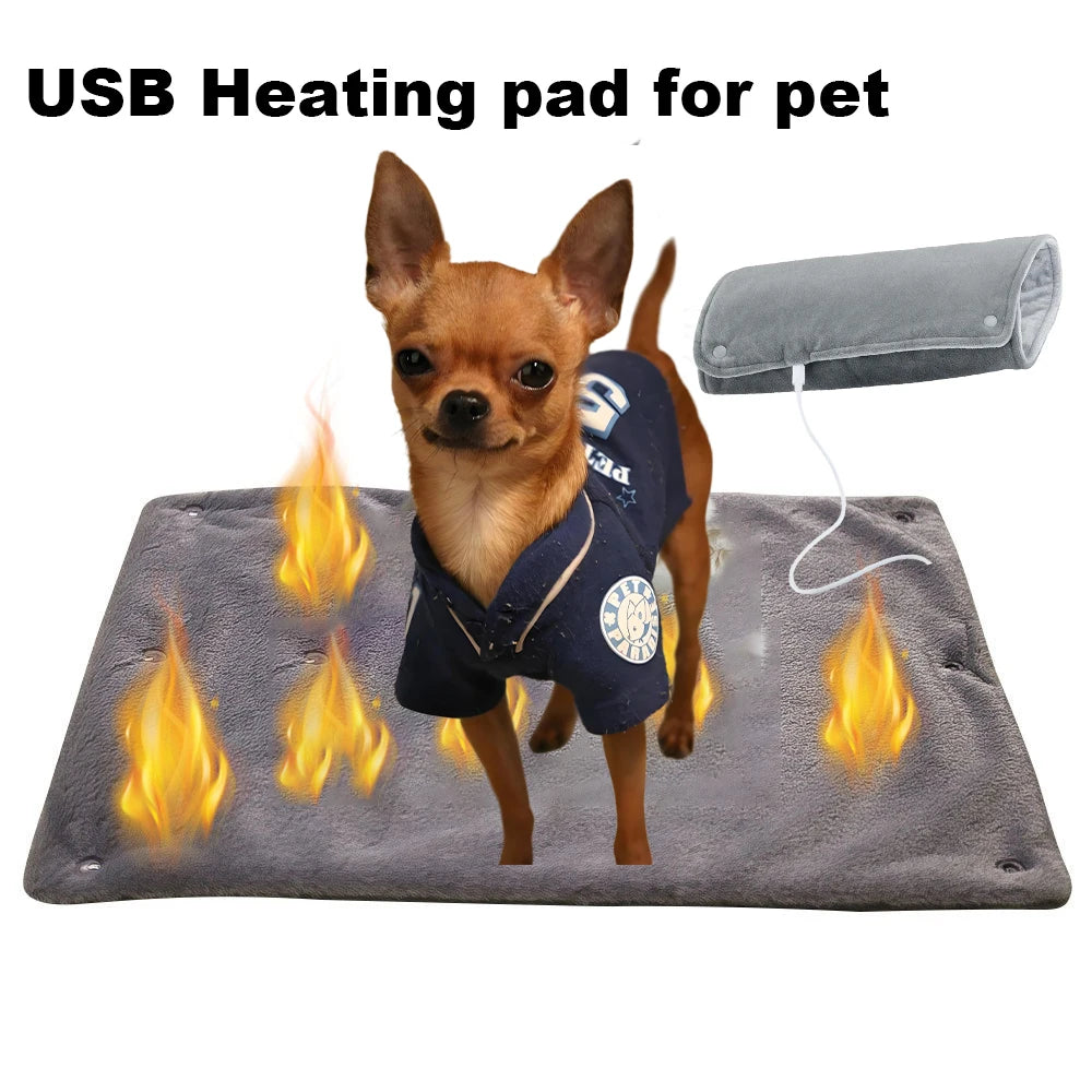 YTYINCN USB Pet Heating Pad Winter Warmth Indoor Use