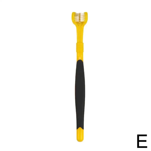 Pet Three Head Toothbrush For Dogs And Cats Oral Care