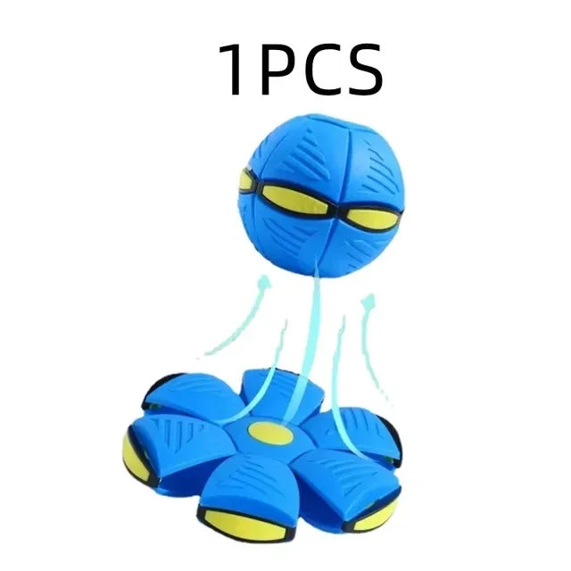 DZOMNOK Flying UFO Morph Ball Dog Toy For Training Fun