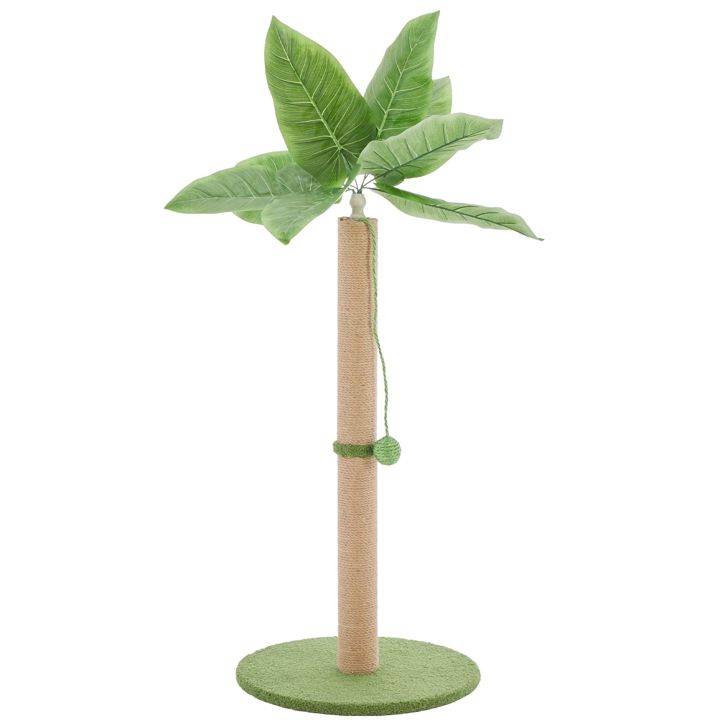 JHK Cat Scratching Post Palm Tree With Dangling Ball
