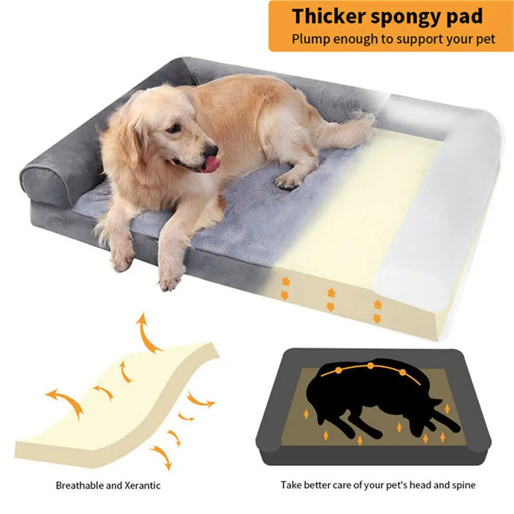 BINGOPAWCN Orthopedic Dog Bed With Removable Washable Cover And Cushion