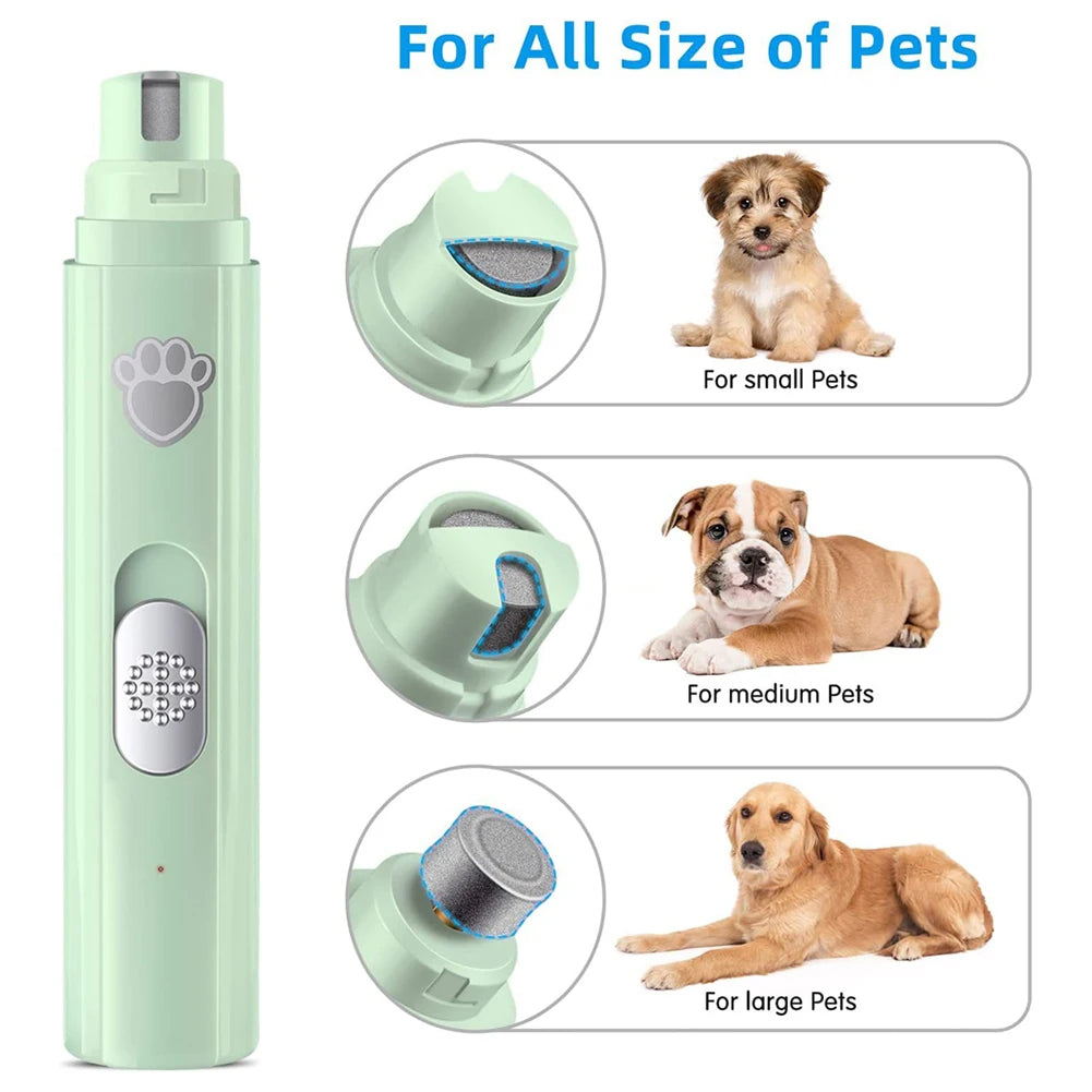 Shunmaii USB Rechargeable LED Light Dog Nail Grinder